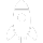 A white outline of a mail chat bubble.